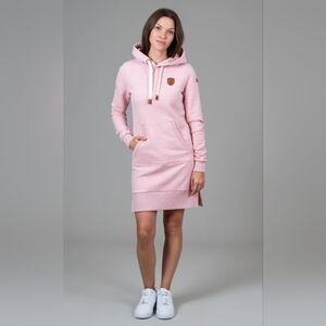 99. Wanakome Carmen Heather Pink Hoodie Dress